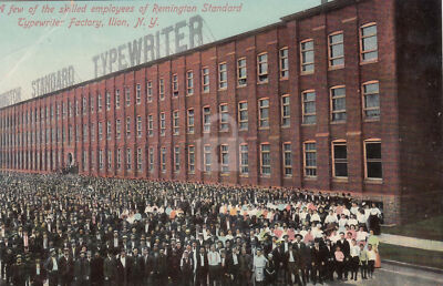 Ilion NY Standard Typewriter Factory RPPC Photo Postcard COPY