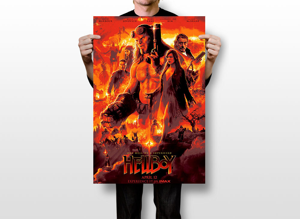 Hellboy Movie Premium Poster – Made In USA, PRM308, Unbranded Wall Art