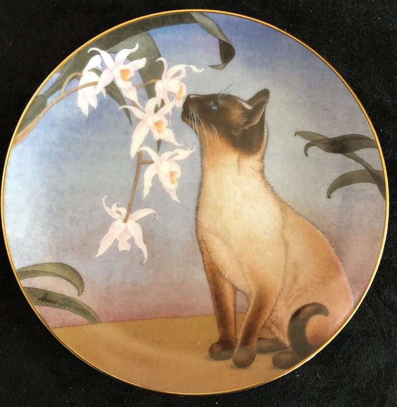 Nose In Bloom, Danbury Mint 8 1/4" diameter Collector Plate by Irene Speucer