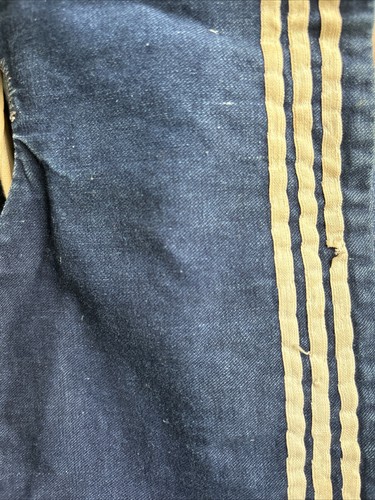 WWII SEAMAN'S BLUE SQUARE RIG COLLAR ROYAL NAVY GENUINE WORN IN WWII VINTAGE - Picture 6 of 6