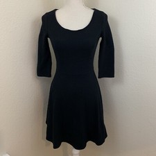 Old Navy Women’s Size XS LBD Little Black Dress Short A Line 3/4 Sleeves
