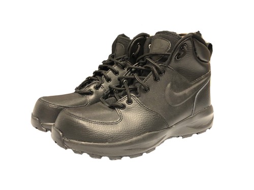 Nike Manoa Black Leather Boots - Size 
