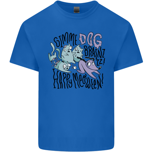 Zombie Cats Funny Halloween Dog Brains Kids T-Shirt Boys Girls - Picture 2 of 19