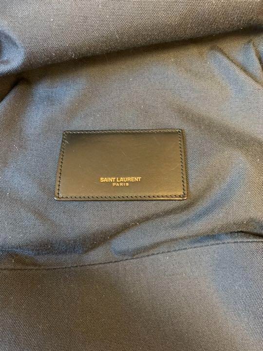 Zaino da città SAINT LAURENT PARIS zaino nylon pelle nero usat uo di