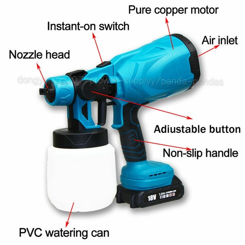 Electric Spray Gun HVLP Cordless Paint 