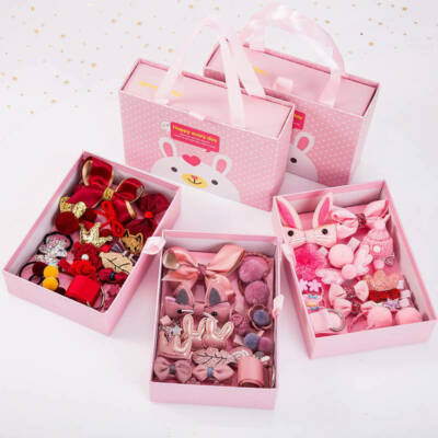 Set Baby Mädchen Geschenk 16 Teile/Boutique Kopfspangen Haarschleifen Krone Prinzessin Bommeln 