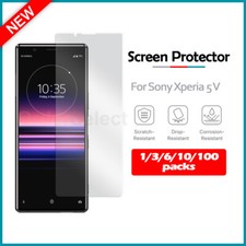 1-100 Lot LCD Ultra Clear HD Screen Protector for Android Phone Sony Xperia 5 V