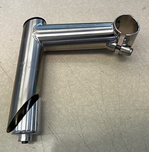 Tige De Selle Tandem Vintage Sakae Stoker - 26,4 Mm, Longueur 125 Mm - Aluminium Argenté - État Neuf Avec Traces D'étagère