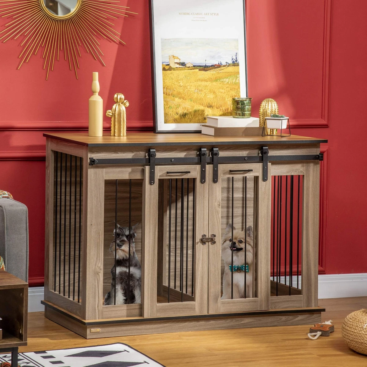 Tv stand on sale dog cage
