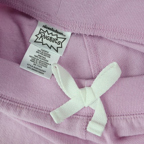 Nickelodeon Rugrat Shorts Girls Size M 7 8 Lavender Purple Pull On Elastic Kids - Picture 3 of 8