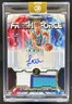 2025-26 Topps Three Liam McNeeley Fresh Force Jersey Auto Gold RC #/10 Hornets