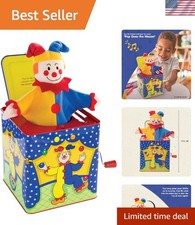 Colorful Jester Jack in the Box - Durable Children's Musical Toy for Early Play