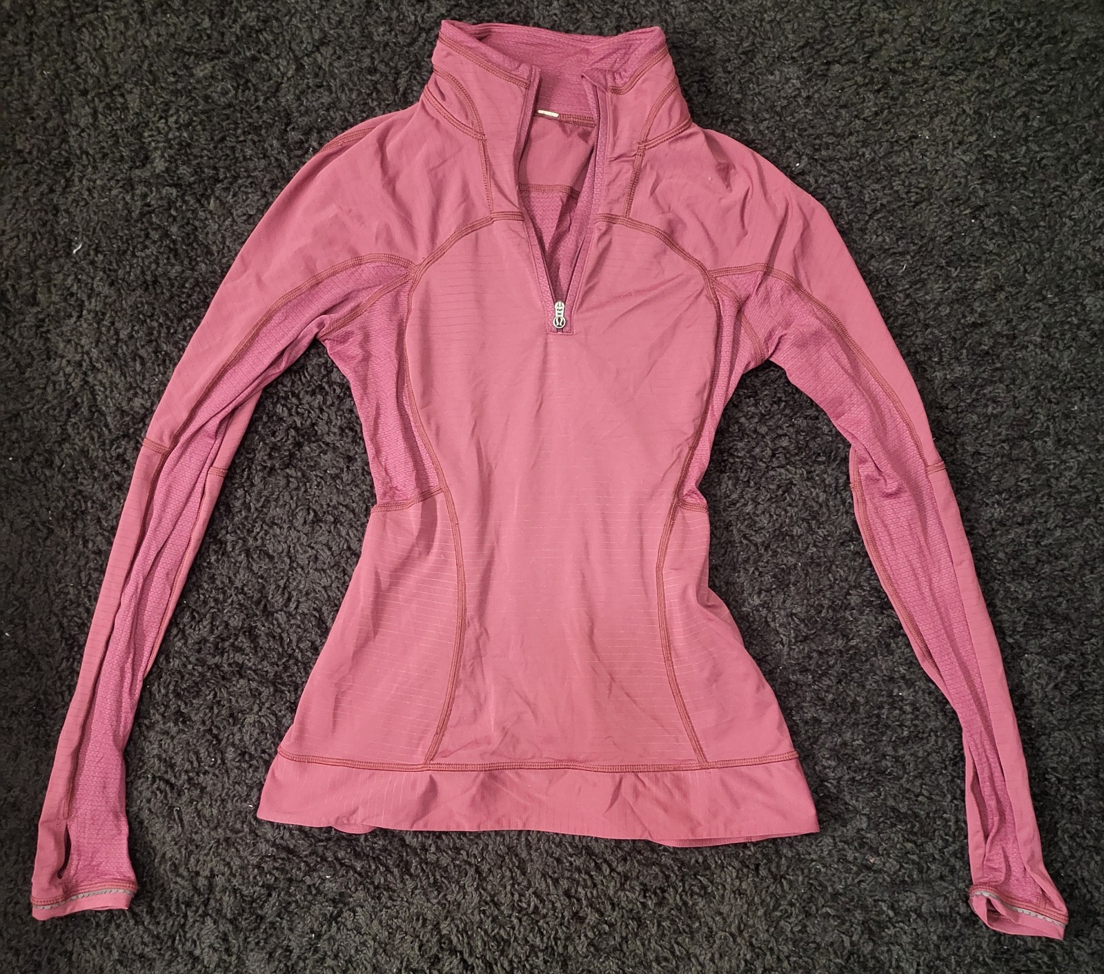 Lululemon Half Zip Pullover Jacket Maroon Small - image 2