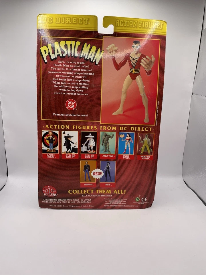 Figura de acción DC Direct PLASTIC MAN variante martillo y garra manos nuevo sellado nuevo en caja Foto 3 de 4