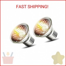 KOHEOPT 2-Pack 50W UVA Bulbs, Light Turtle Heat Lamp for Reptiles and Amphibian