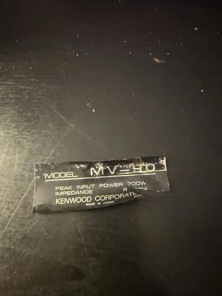 Kenwood Speakers MV-9D Pair Vintage 80s Wood Grain - Image 4 of 4