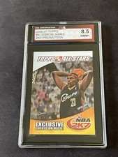 RARE-2006-07 Lebron James #4 Topps 2K7 Promotion Cleveland Cavaliers KSA 8.5