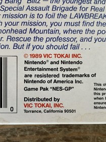 Vintage 1989: Clash at Demonhead Nintendo NES Game Box & Manual-Tested-Working