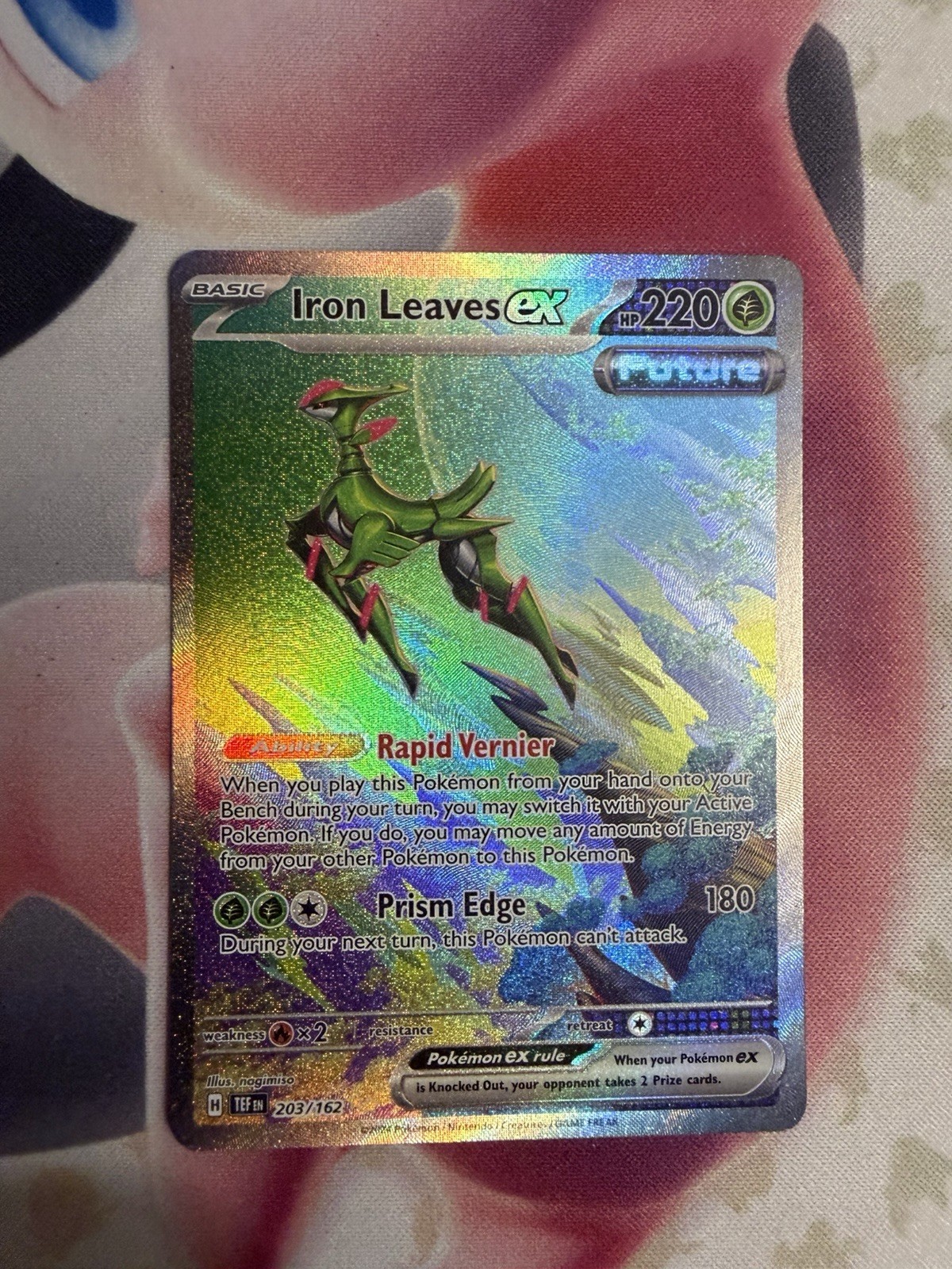 Iron Leaves ex 203/162 SV05: Temporal Forces Special Illustration Rare NM