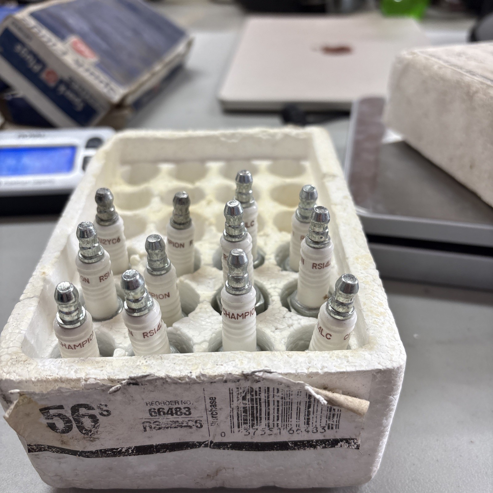 New Champion Premium Spark Plugs RS14LC  Stock #407 - Lot of 12