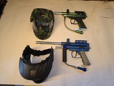 Spyder Paintball Gun Lot 2 W Tactical Helmets