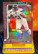 2025 Topps Chrome Will Anderson Jr #121 - Football Leather Refractor