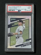 2021 Panini Donruss - Variation Aaron Judge #182 Career Stat Line Throwing /22