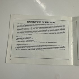 Abadox (Nintendo, NES) Instruction/Manual/Booklet Only