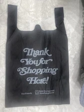 20 Pcs Reusable Shopping Bags 1/4 Jumbo Capacity Multipurpose Black Lightweight