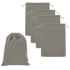 Headphone Bag, 5 Pcs 9.06x6.69 Inch Headset Carrying Pouch Gray