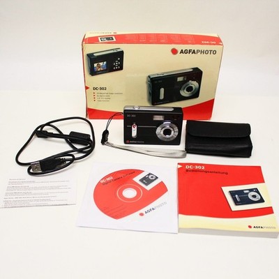 Agfa DC-302 Digitalkamera   5.0 MP   AgfaPhoto   Schwarz   komplett OVP TOP