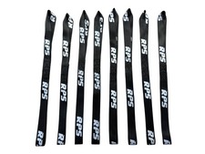 Racingpowersports Soft Loop Tie Down Straps 4500lbs Motorcycle Atv 8pcs 1x8 Blk