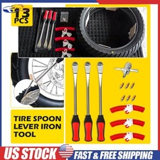 Steel Tire Spoon Lever Iron Kit Professional Motorcycle Tire Changing Tool USA