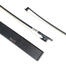 MI VI NB-720 Classic Carbon Fiber Violin Bow Full Size 4/4 with Bow Case In...