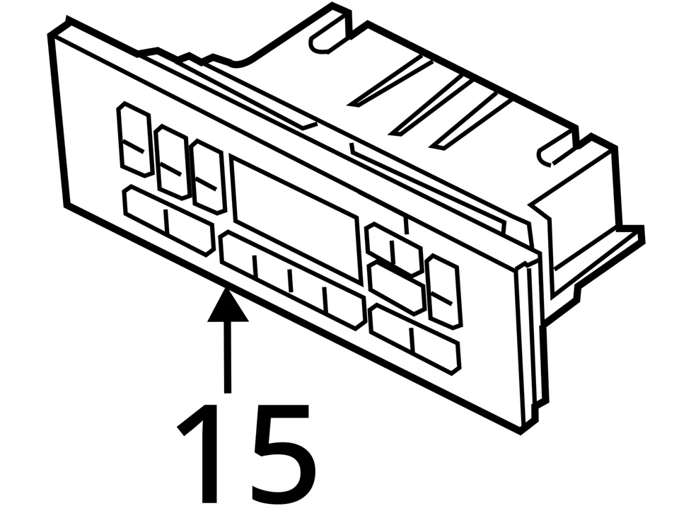 Lincoln Navigator 2007 calefacción aire acondicionado control de clima 18c612-dzu7a RS8AV Foto 4 de 4