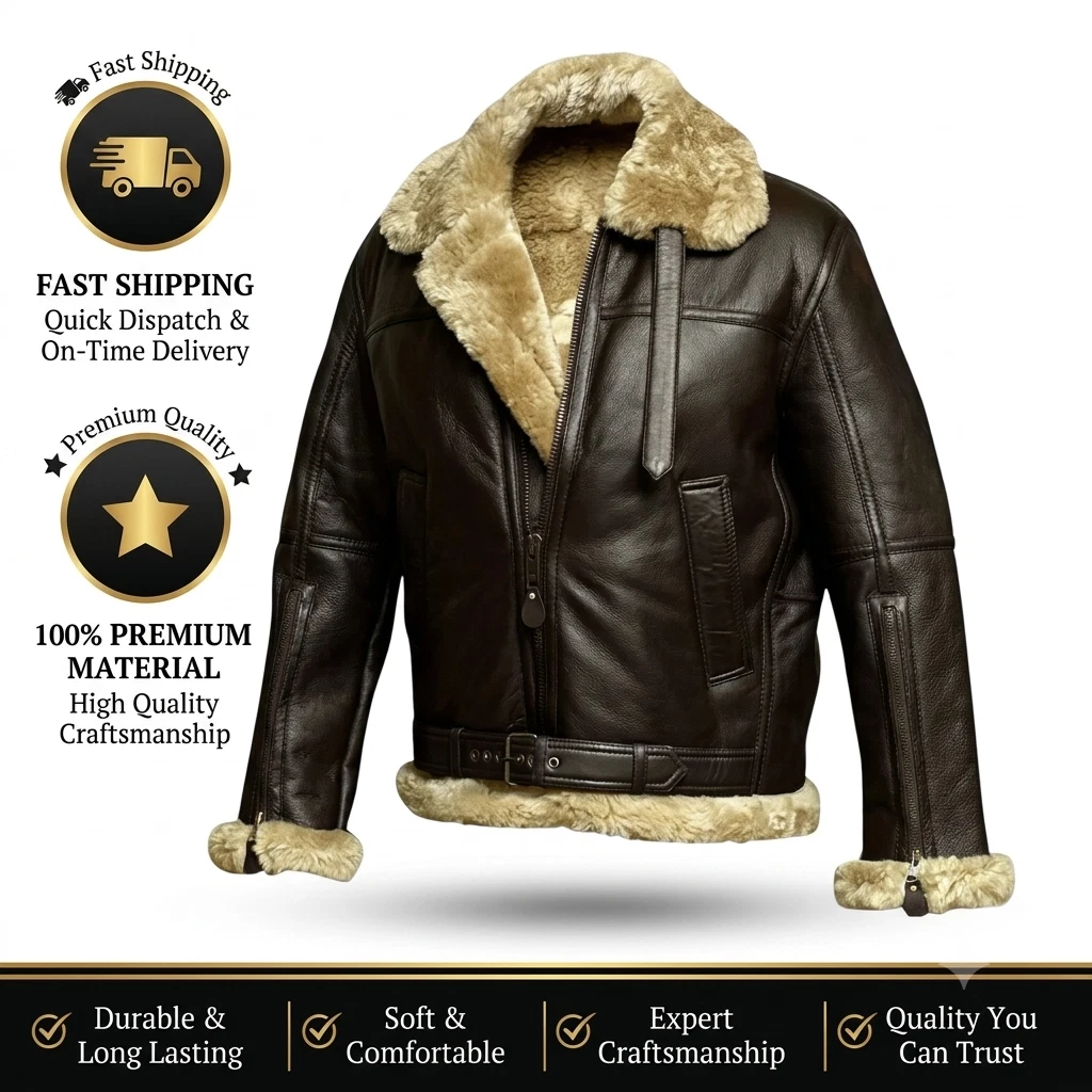 military leather flight jacket products for sale | eBay