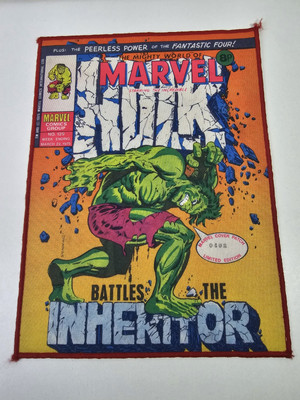 Marvel Comic Cover Patch 1975 Mighty World of Marvel #129 Ltd Ed #402 Hulk RARE
