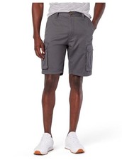 Levi Strauss Signature Men's Secure Cargo Shorts Sz 28 30 32 36 38 Gray 10" A7 