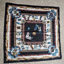 Vintage Ray Strauss Scarf Square Italy 34x34"