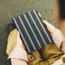 Hobonichi Techo Cover Cousin A5 Lines Fabric/Twill Navy x Gray New