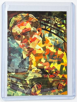 Bullitt Limited Edition Artist Signed  Steve McQueen  Refractor Card 1/1