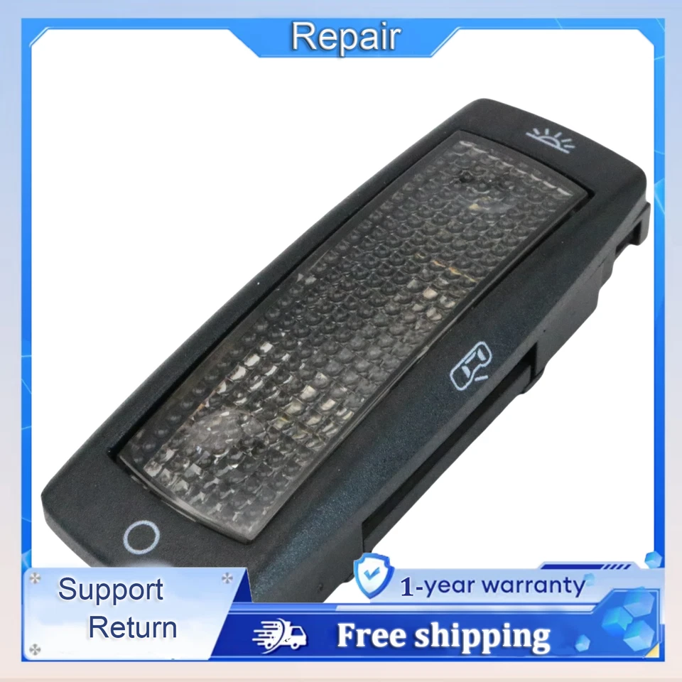 Para VW Golf Passat Beetle Tiguan 2 Piezas Negro Interior Parasol Luz Domo Lámpara Foto 2 de 4