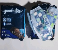 Goodnites Overnight Large 68-95 lbs 2 Packs 17 Count Disposable Diapers Unisex