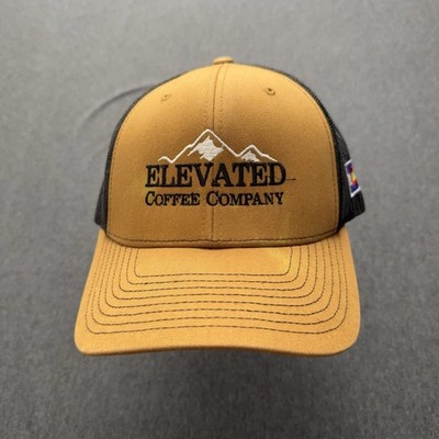 Elevated Coffee Company Hat OSFA Brown Richardson 112 Trucker Silverton Colorado
