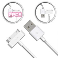 Apple iPod Classic Video 30GB 80GB 120GB 160GB Charger USB Data Cable Lead X2PCS