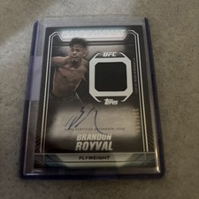 2024 Topps UFC Knockout Brandon Royval /199 Auto Relic Flyweight Signature