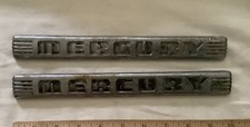 Mercury Chrome Emblems 1940s Pickup Car Mercury Chrome Emblems 1940s Pickup Car