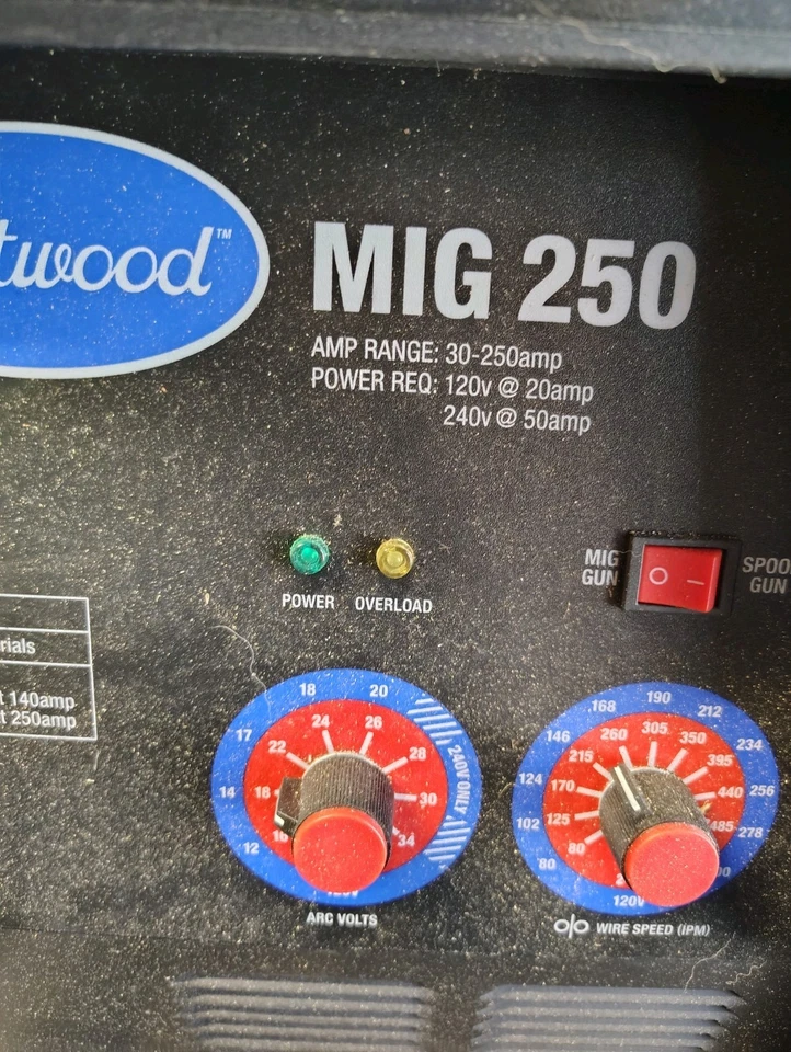 Eastwood MIG 250 WELDS UP TO 1/2" - Image 3 of 3