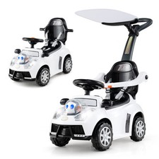 Costway 3-in-1 Push Car for Toddler Stroller Sliding Walking Car for Boys and Gi