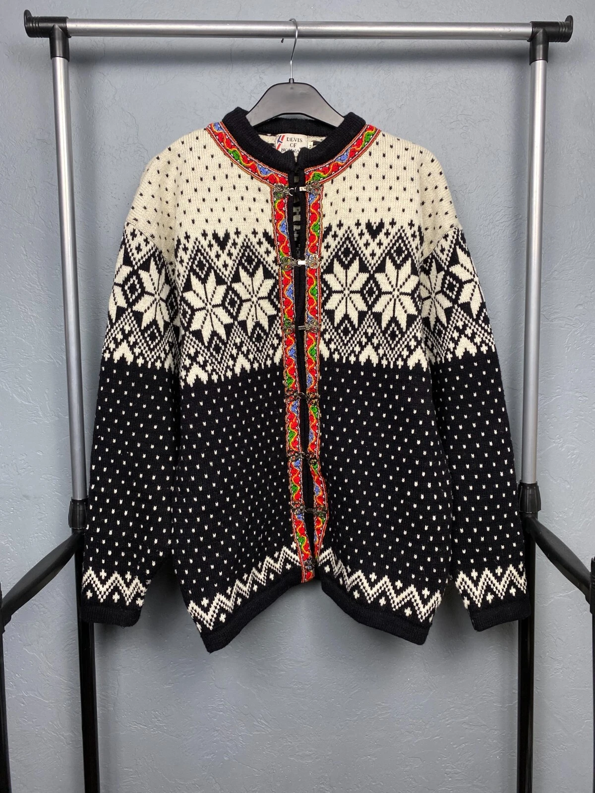 Devis Of Norway Vintage Wool Knit Sweater Size M